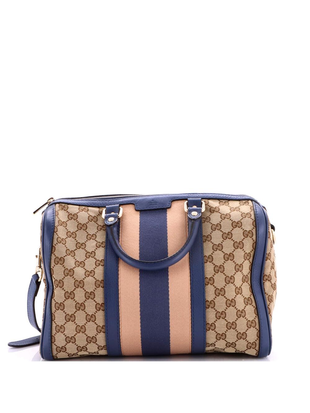 Gucci Vintage Web Boston Bag Gg Canvas #262053G13B